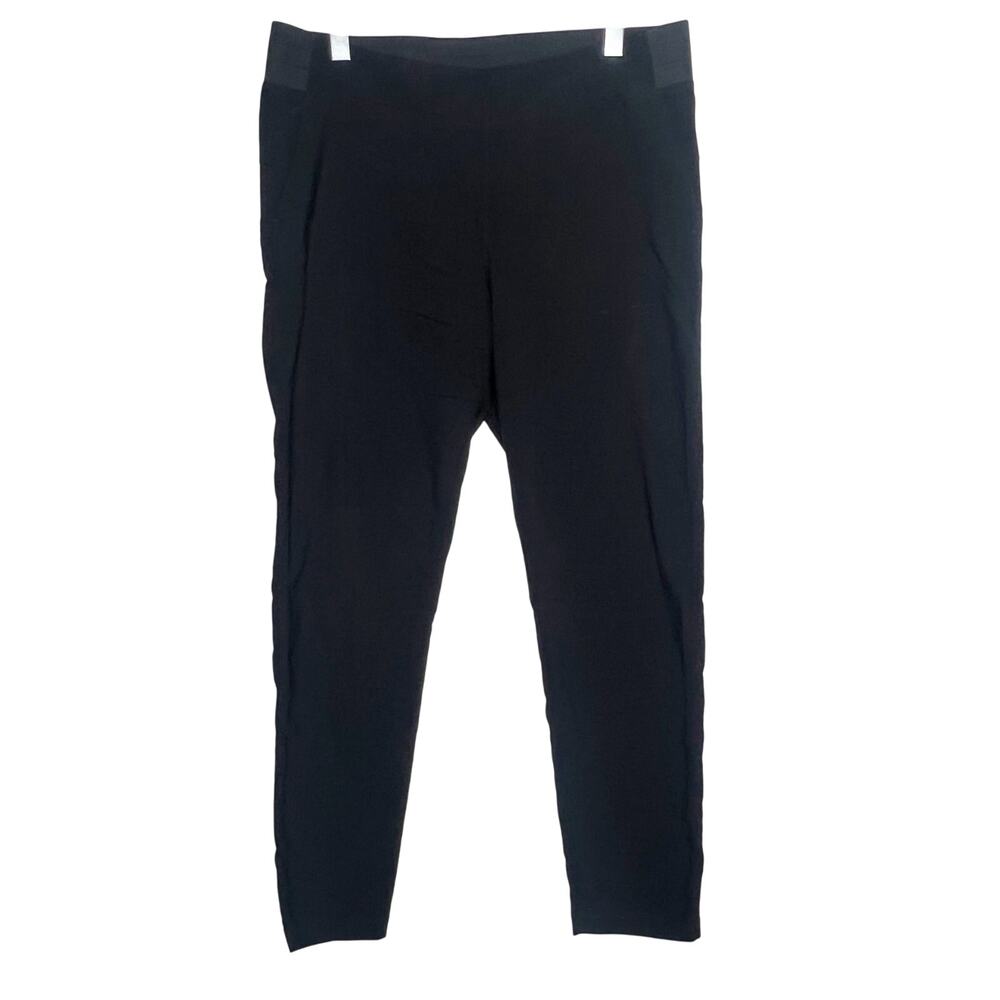 32 DEGREES HEAT Skinny Pants High Rise Elastic Waist Stretch Black Size Large